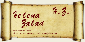 Helena Zalad vizit kartica